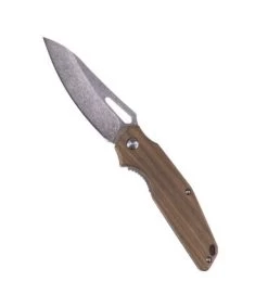 Mil-Tec Einhandmesser Wood M. Stahlklinge