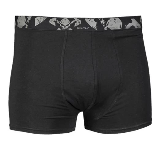 Mil-Tec Boxershort Skull 2er Pack Schwarz 1 Mil-Tec Boxershort Skull 2er Pack Schwarz