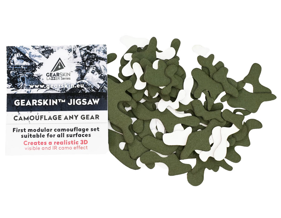 Gearskin Jigsaw Olive 100 Stk. 1 Gearskin Jigsaw Olive 100 Stk.