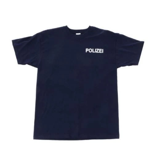 T-Shirt Polizei Brust U. Rückendruck 2 T-Shirt Polizei Brust U. Rückendruck – Bild 2