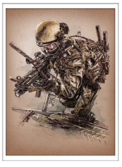 Marc Lee Military Art Singapore SOTF (gerahmt)