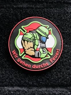 PW Wir Gehen Durchs Feuer Österreich 3D PVC Patch