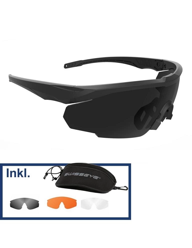Swiss Eye® Schutzbrille Blackhawk Pro Schwarz 2 Swiss Eye® Schutzbrille Blackhawk Pro Schwarz – Bild 2