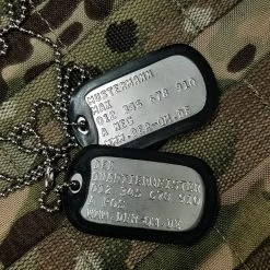US Army Custom Dog Tag Halsketten Set US Erkennungsmarke