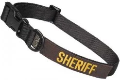 Cetacea Taktisches Hundehalsband SHERIFF Mit Patch