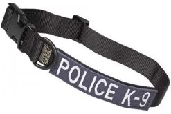 Cetacea Taktisches Hundehalsband POLICE K-9 Mit Patch