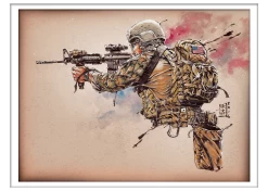 Marc Lee Military Art MARSOC Raider (gerahmt)